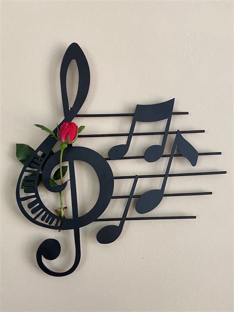 wall decor musical notes|More.